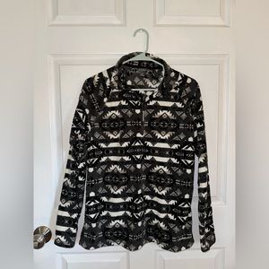 Eddie Bauer large fleece quarter zip